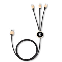 3 in 1 Bamboo Charging Cable