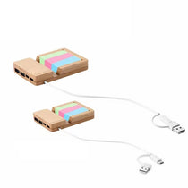 Bamboo USB HUB with phone stand