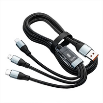 Digital Display 100W Fast charging 3 in 1 USB Cable