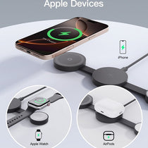 3 in 1 Foldable Wireless Charging Pad: