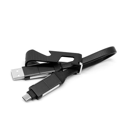 USB Charging Cable with Bottle opener & Phone holder: (60W)