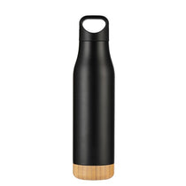 Metal Flask with Eco friendly BASE - cork / bamboo