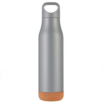 Metal Flask with Eco friendly BASE - cork / bamboo