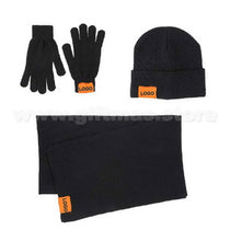 Bespoke Branded Corporate GiFTs - Winter Set (Gloves, Beanie & Scarf)
