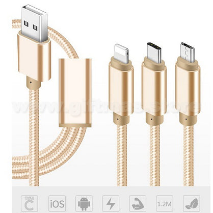 3 in 1 USB Charging Cable
