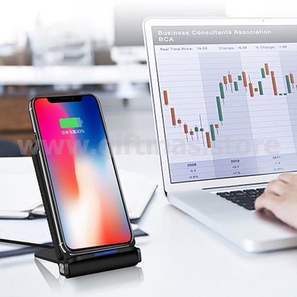 2 in 1 Foldable Wireless Charger Phone Stand