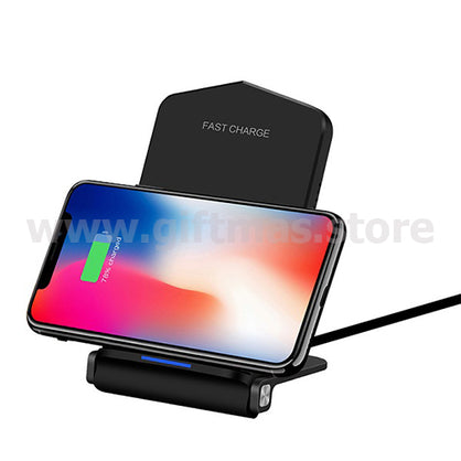 2 in 1 Foldable Wireless Charger Phone Stand