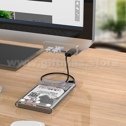 USB Hub in Clip Design Aluminum Alloy & USB 3.0
