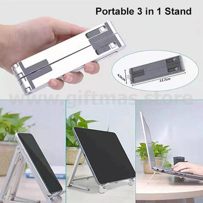 3 in 1 Foldable Laptop Stand