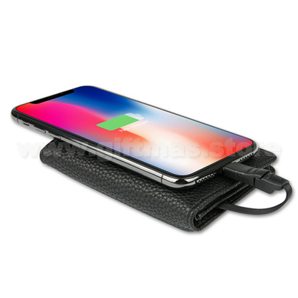 Power Bank Charger Leather Card holder