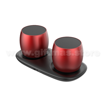 TWS Wireless Speakers with Charger Base (1 pair)