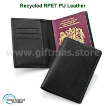 Recycled RPET PU Leather Passport Holder