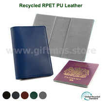 Recycled RPET PU Leather Passport Holder