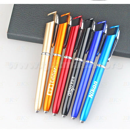 Plastic Ball Pen - with phone stand
