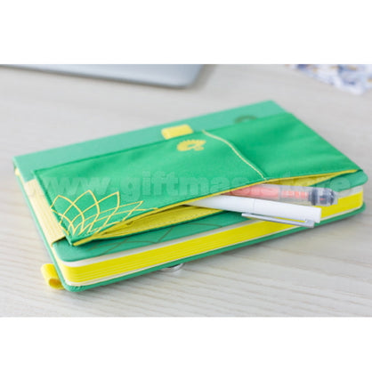 A5 NOTEBOOK with custom Elastic Belt Zip Pouch (Tailor made design)