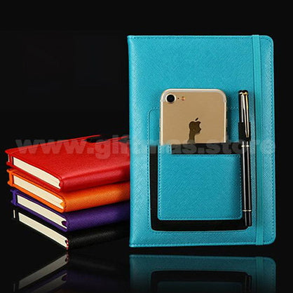 A5 PU Notebook (with phone pouch on cover)