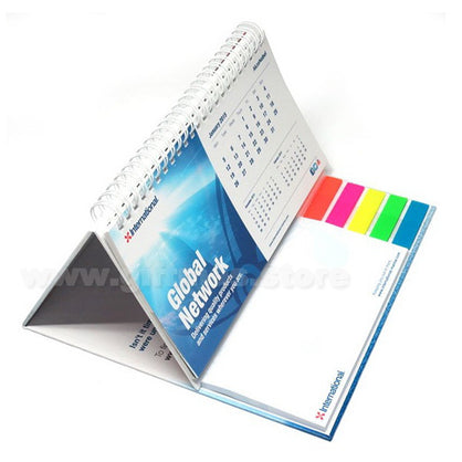 Desktop Calendar with Sticky Notepad