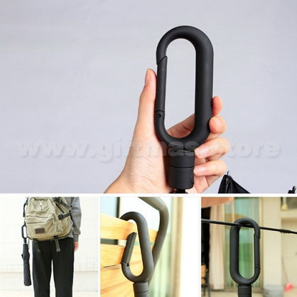 2-Folded Umbrella with O-shape rubber touch Handle