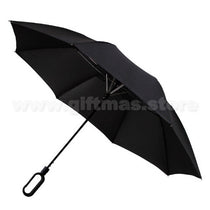 2-Folded Umbrella with O-shape rubber touch Handle
