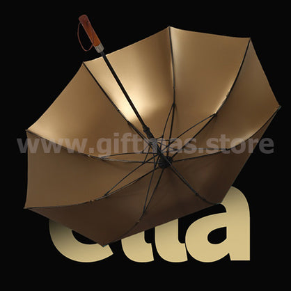 Straight Wooden Handle Umbrella