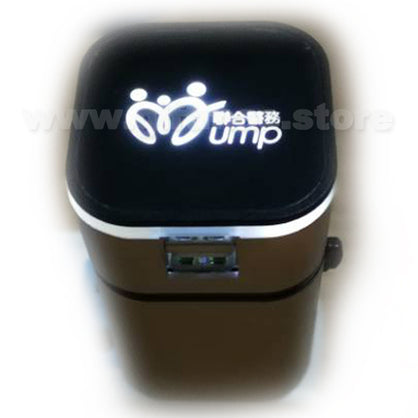Universal Travel Adaptor (with 2 USB ports & Light-Up Logo)
